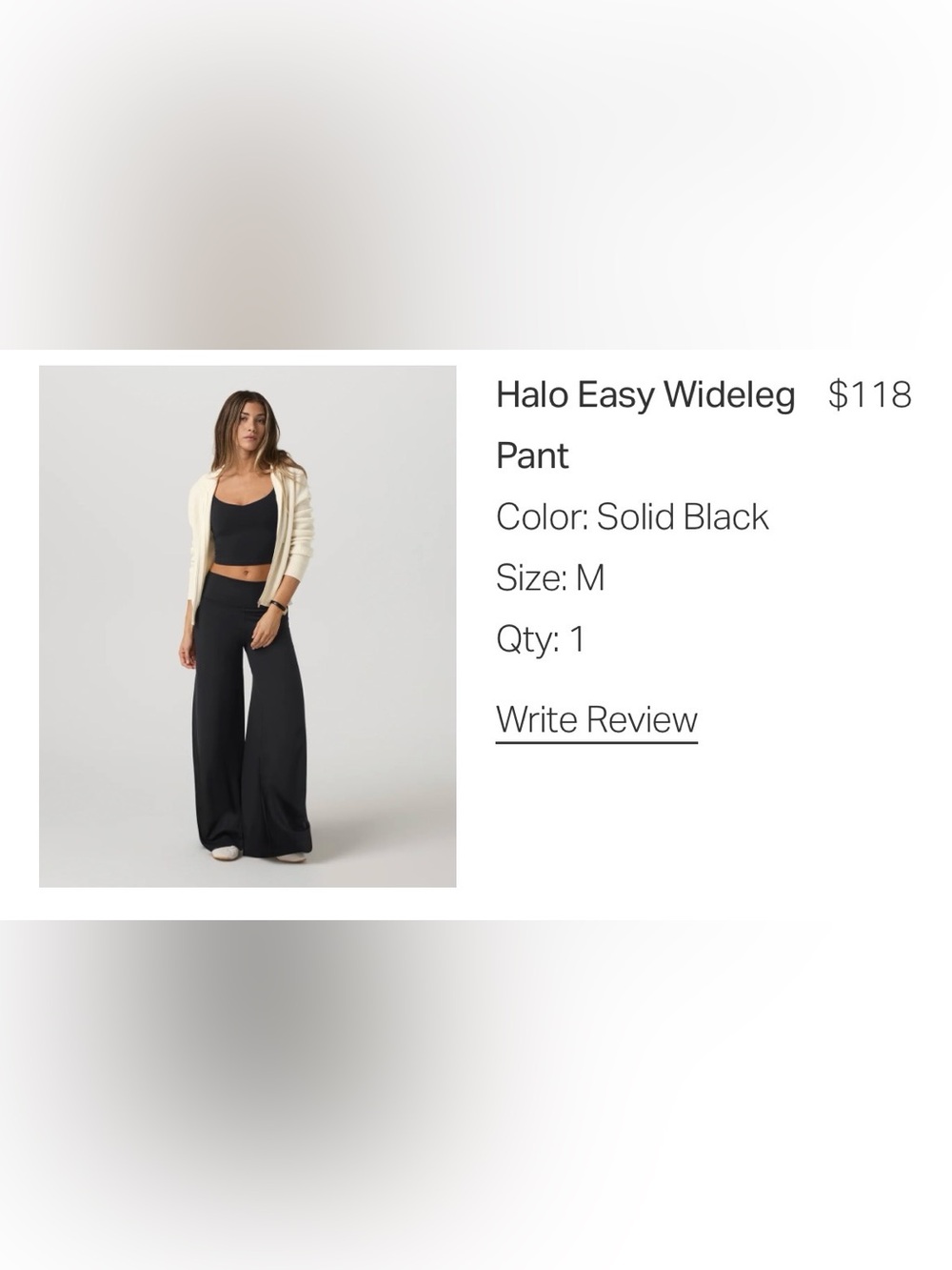 Vuori Halo Easy Wideleg Pant — Black